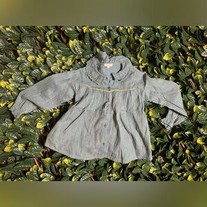Marlot Girl’s Gray Button-Up Dress Size 4 years